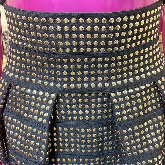 Hommage studded A-Line skirt - Picture 2 of 15